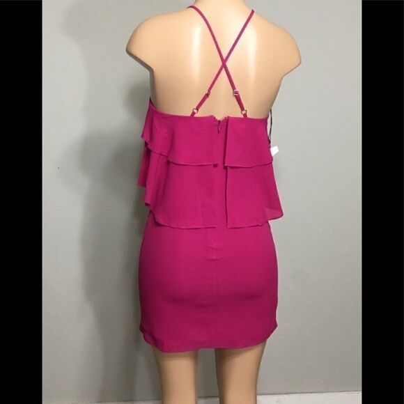 Ali & jay fushia flounce dress. NWT - Picture 4 of 8